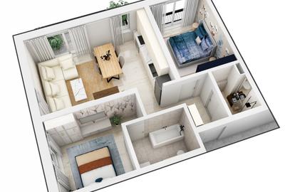 Apartament la cheie 61 mp utili, balcon 6mp, Calea Surii Mici-Magnolia - 7