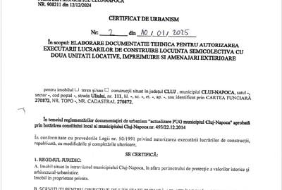 Teren pentru duplex, Grigorescu, front la 2 strazi , C.U. de construire - 4