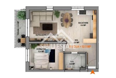 Apartament cu 2 camere decomandat în Vest