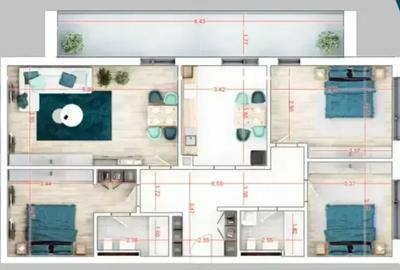 Apartament 4 Camere Premium Metrou Teclu Mutare Rapida - 9