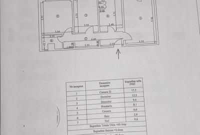 Apartament 3 camere confort 1 decomandat, etaj 7/10, Viziru 3. - 10