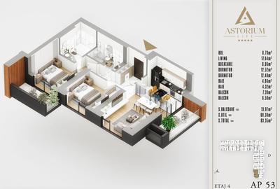 3 camere izolatie fonica intre apartamente proiect premium - 1