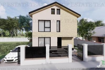 Vila  moderna, individuala cu 4 camere , 3 bai , Living , terasa acoperita, inca - 2