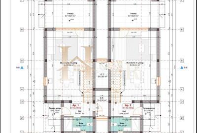 Despartit prin camera tehnica.Luminos.Proiect Modern - 22