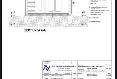 Teren 1000 mp cu Autorizatie valabila de Construire pentru 3 Case P+1 - 7