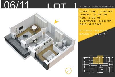 Apartament cu 2 camere decomandat în Theodor Pallady
