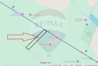 Teren de vanzare 17500 mp, Paulesti, deschidere 27 m la DN1,  Ploiesti - 1