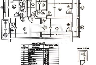 4 camere + Boxă +Loc de Parcare – Plevnei  -Kogălniceanu - 12