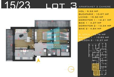 Apartament Generos 3 Camere 97 Mp, Zona Pallady, Metrou - 5