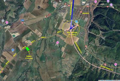 17400mp Rasnov, deschidere 110m asfalt DN73, proximitate nod rutier A3 - 1