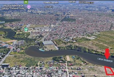 Teren 5.099 mp Mal Lac Străulești > Utilități la Poartă > Deschidere Lac - 1