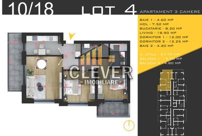 Apartament 3 camere-Metrou Teclu-Theodor Pallady-Sector 3 - 1
