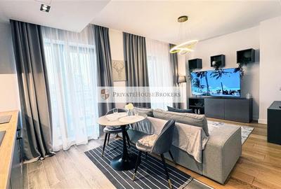 Apartament cu 2 camere semidecomandat, mobilat în Băneasa