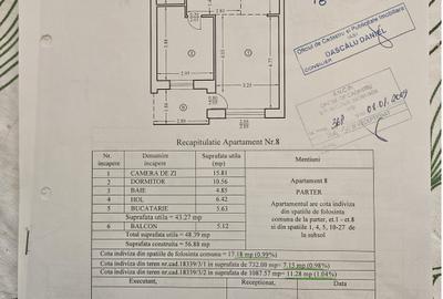 Apartament 2 camere-Bloc nou-Tatarasi - 14