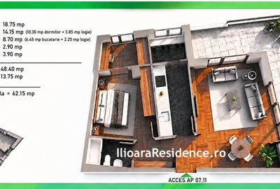 Apartament cu 2 camere decomandat în Nicolae Grigorescu