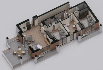 Apartament 4 Camere | 3m Înălțime | Ferestre Floor-to-Ceiling | AVANGARDE FOREST - 7