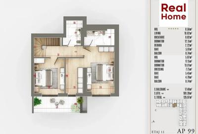 4 Camere DUPLEX Premium Izolatie Fonica Pallady STB 8 Min Predare 2025 - 4