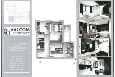 Valcom Residence Bartolomeu, 2 camere, terasa 6.52 mp, Comision 0% - 6