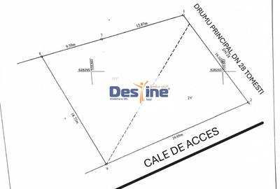 Teren Construcții intravilan de 400 mp, în Tomești