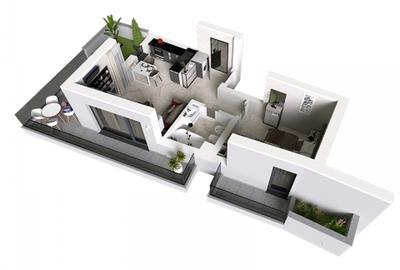 Apartament 2 camere decomandat,44mp,Mamaia,zona Aqua Magic,107.000euro - 1