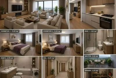 Apartament 3 camere 85,49mp  | Bloc nou | zona 13 Septembrie I - 10
