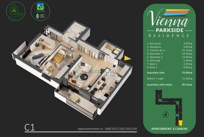 Apartament 3 camere,decomandat, parc Tudor Arghezi, acces rapid metrou - 7