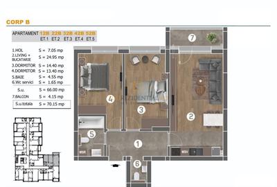 Apartament nou, 3 camere, finisaje premium, Metalurgiei –Comision 0! - 7