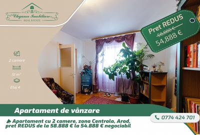 Apartament cu 2 camere, zona centrală, Arad - 1
