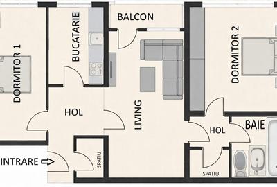 Vand apartament 3 camere in Sfantu Gheorghe - 1
