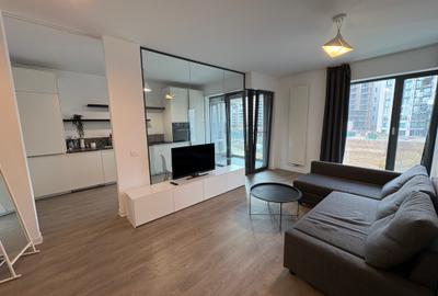 Apartament cu 2 camere semidecomandat, mobilat în Pipera