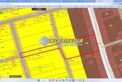 Teren intravilan 6500 mp, deschidere 30 m, PUZ P+2+1+(1), toate utilitățile - 6