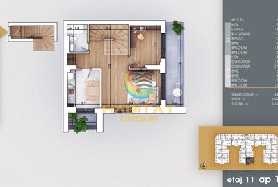 Pallady 4 camere tip duplex 143 mp la 8 minute metrou Teclu - 2