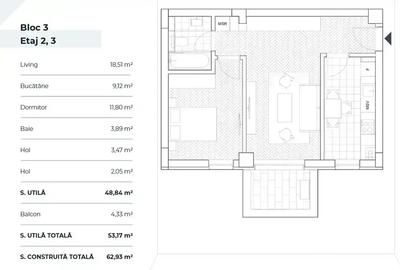 Apartament Lux 2 Camere Promenada Mall I Metrou - 11