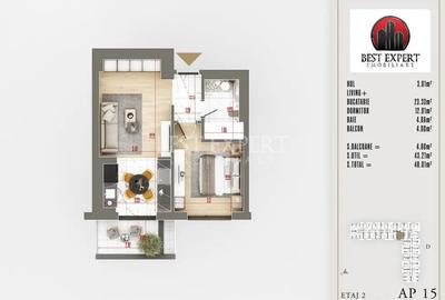 2 camere Direct Dezvoltator- Incalzire Pardoseala/3 min STB - 1