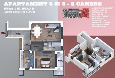 Apartament 2 camere,Bloc nou,1 Mai,Piata Chiibrit - 8