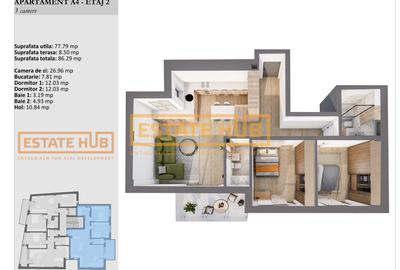 Apartamente premium 3 camere | Standarde NZEB | Zona centrala - 5