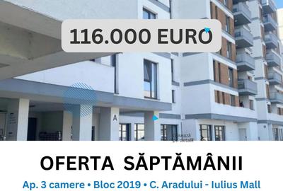 Apartament cu 3 camere decomandat, mobilat în Aradului