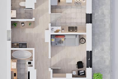 Apartament cu 4 camere în Nord-Vest