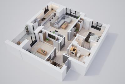 Apartament modern 3 camere, aproape de transport public - 10
