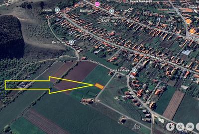 Teren intravilan de vanzare, cu vedere catre Dealul Lempes - Sanpetru - 585 mp - 1