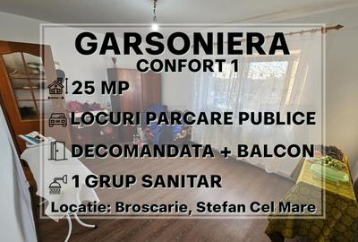 Garsoniera conf.1, decomandata, etj 2, balcon+debara, Broscarie |VIDEO