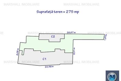 Teren intravilan de vanzare, zona Cantacuzino, 275 mp #16474 - 2
