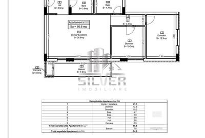 Apartament cu 3 camere/67mp/imobil calitativ/CF/PRET REDUS. - 4