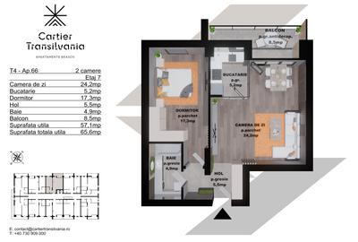 TRANSILVANIA RESIDENCE- CARTIER TRANSILVANIA, APARTAMENT 2, CAMERE - 13