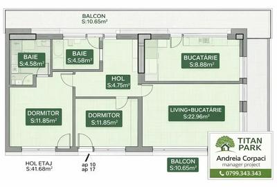 Apartament cu 3 camere decomandat în Theodor Pallady