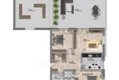 Penthouse Strada Sisesti 197 mp | 2 Parcari subterane | Mobilat&Utilat | - 2
