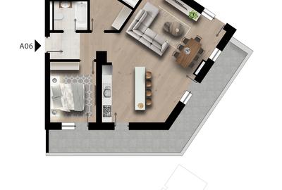 Apartament cu 2 camere în Militari