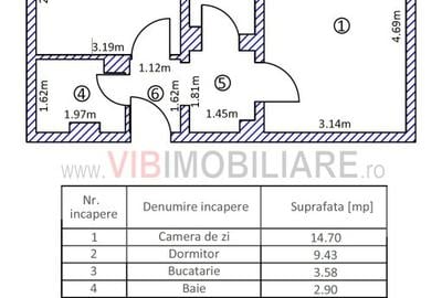 2 Camere decomandat Morarilor  70 000 euro - 9