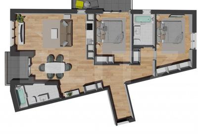 COMISION 0% Apartament3 camere 87 mp, Panorama superba, Bloc Nou, ZONA VIVO MALL - 6