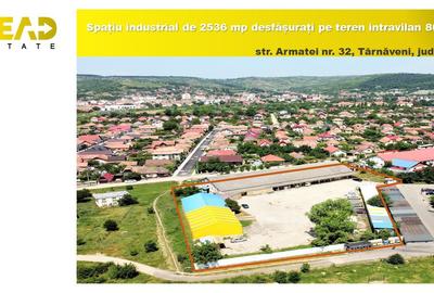 REPOZITIONARE PRET! Constructie 2574 mp, teren 8000 mp Tarnaveni!